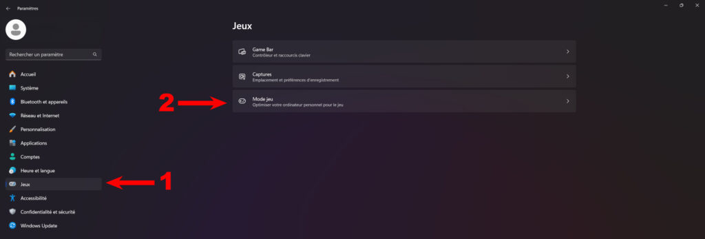 screen 1 activer mode jeu