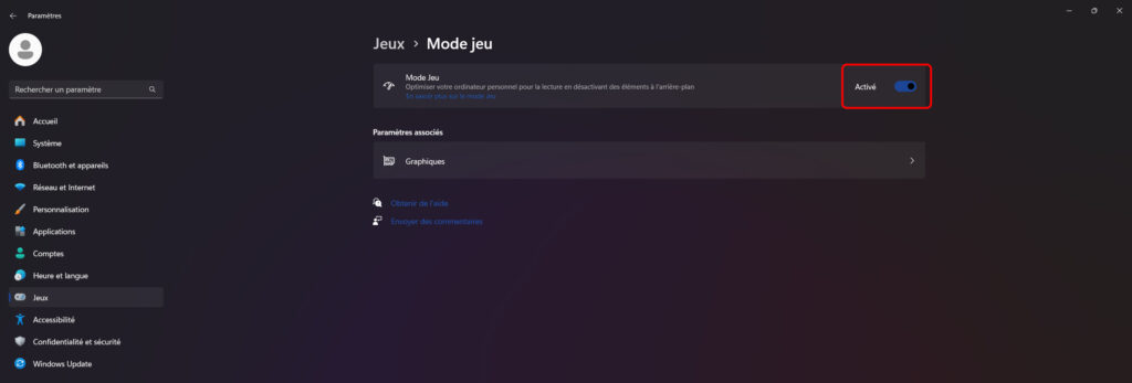 screen 2 activer mode jeu