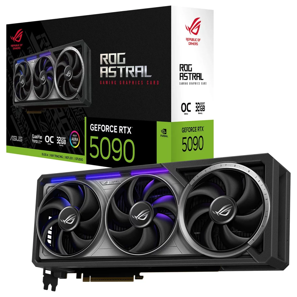 photo rtx 5080 asus rog astral